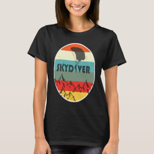 Tauchen Vintage-Fallschirmspringer Fallschirm BASE T-Shirt