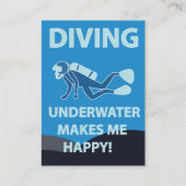 Tauchen Visitenkarte (Vorderseite)