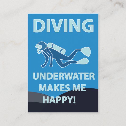 Tauchen Visitenkarte (Vorderseite)