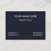 Tauchen Visitenkarte (Rückseite)