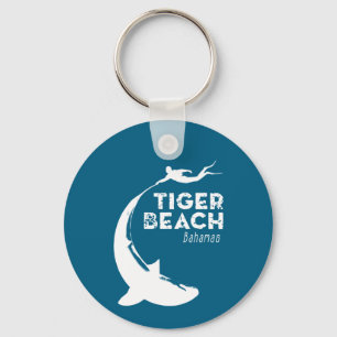 Tauchen von Haifischen am Tiger Beach Schlüsselanhänger