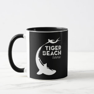 Tauchen von Haifischen am Tiger Beach Tasse
