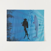 Tauchen Wandteppich (Vorderseite (Horizontal))