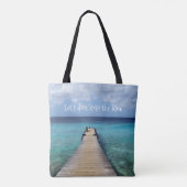 Tauchen wir ins Blau ein (anpassbar) Tasche (Rückseite)