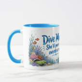 Tauchende Mutter, die Wellen schlägt Tasse (Links)