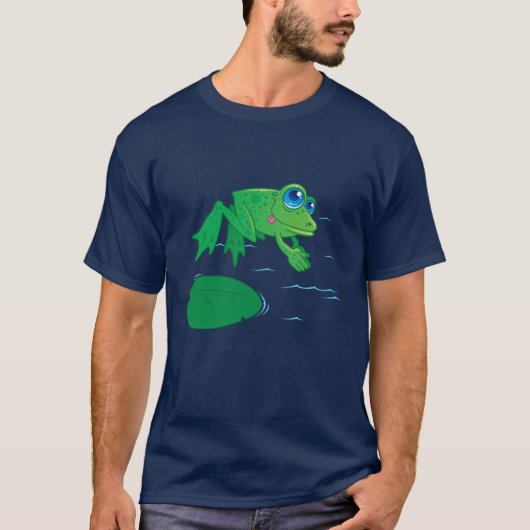 Tauchender Frosch T-Shirt (Vorderseite)