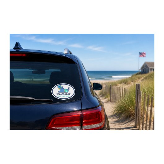 Tauchender Hund Cape Cod Vibe Aufkleber