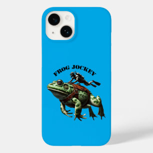 Tauchender im Vintage-Stil auf einem großen Frosch Case-Mate iPhone 14 Hülle