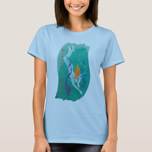 Tauchendes tieferes T-Shirt - Frauen (Vorderseite)