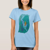 Tauchendes tieferes T-Shirt - Frauen schlicht (Vorderseite)