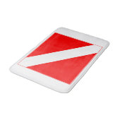Tauchenflagge Badematte (Schrägansicht)