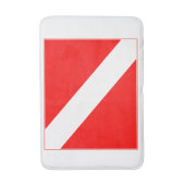 Tauchenflagge Badematte (Vorderseite Vertikal)