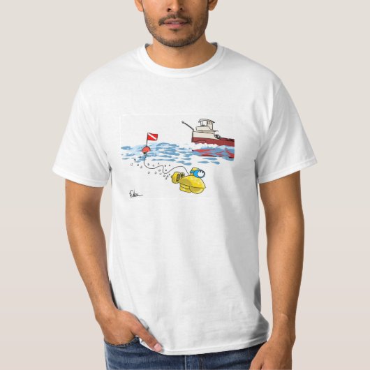 Tauchenflagge T-Shirt (Vorderseite)