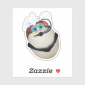 Taucher-Ei Aufkleber (Blatt)