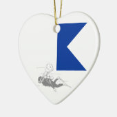 Taucher Fahrer Keramik Ornament (Links)