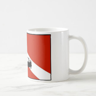 Taucher-Flagge 2 Kaffeetasse