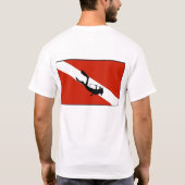 Taucher-Flagge 2 T-Shirt (Rückseite)