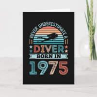 Taucher geboren 1976 50. Geburtstag Diving Gift Di