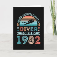Taucher geboren 1982 40. Geburtstag Diving Gift Di