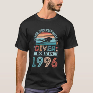 Taucher geboren 1996 Tauchen Sprung T-Shirt