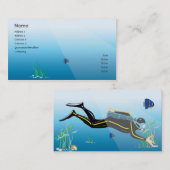 Taucher - Geschäft Visitenkarte (Vorne/Hinten)