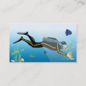 Taucher - Geschäft Visitenkarte (Rückseite)