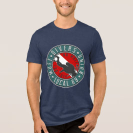Taucher-Gewerkschaft Tri-Blend Shirt