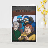 Taucher im Rücken Gezaubert T-Shirts Karten Tasse (Gelbe Blume)