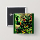 Taucher im Tauchhelm Button (Vorne & Hinten)