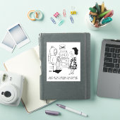 Taucher in Tauchgetrieben Füttre tropischen Fisch Aufkleber (iPad Hülle)