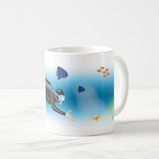 Taucher Kaffeetasse (VorderseiteRechts)