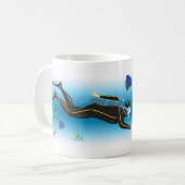 Taucher Kaffeetasse (Vorderseite Links)