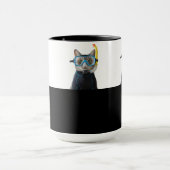Taucher Katze,Taucheranzug und Schnorchel Tasse (Zentrum)