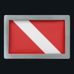 Taucher kennzeichnen unten rechteckige gürtelschnalle<br><div class="desc">Taucher kennzeichnen unten</div>