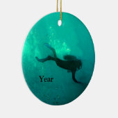 Taucher Keramik Ornament (Rechts)