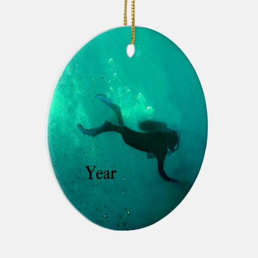 Taucher Keramik Ornament (Rechts)