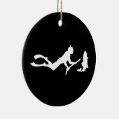 Taucher Keramik Ornament (Rechts)