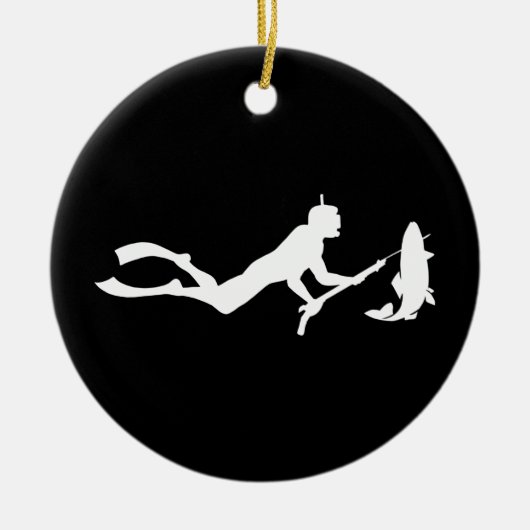 Taucher Keramik Ornament (Vorne)