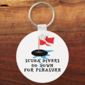 Taucher kommen zum Spaß runter Schlüsselanhänger (Vorderseite)