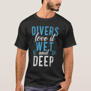 Taucher Liebe nass und tief tauchen T-Shirt
