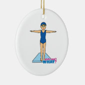 Taucher - Mittel Keramik Ornament (Rechts)