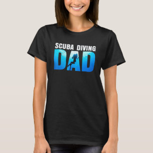 Taucher Papa Schnorcheln Freediving Schwimmen T-Shirt