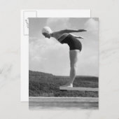 Taucher Postkarte (Vorne/Hinten)