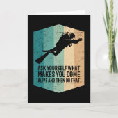 Taucher Redewendungen Taucher Tauchlehrer Karte (Vorderseite)