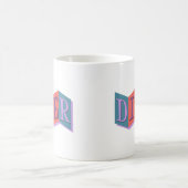 Taucher (Retro-Schild) Kaffeetasse (Mittel)