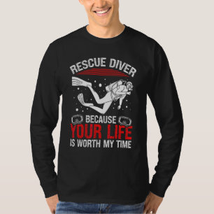 Taucher-Rettungstaucher-Instruktor Humor Rettungst T-Shirt