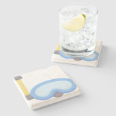 Taucher Steinuntersetzer (Seitenansicht)