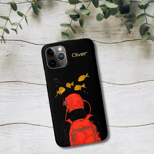 Taucher und Goldfisch Case-Mate iPhone Hülle