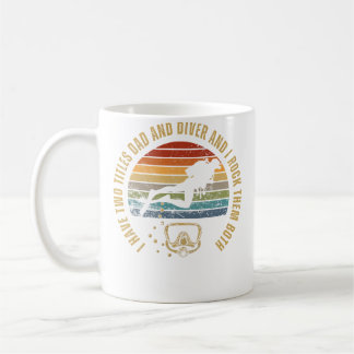 Taucher Und Papa Lustiges Schnorcheln Kaffeetasse