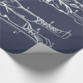 Taucher unten! Plan Geschenkpapier (Ecke)